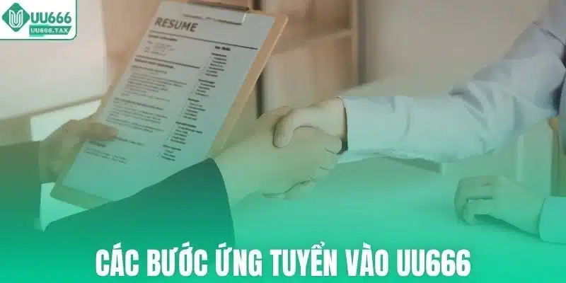 Các bước ứng tuyển vào UU666